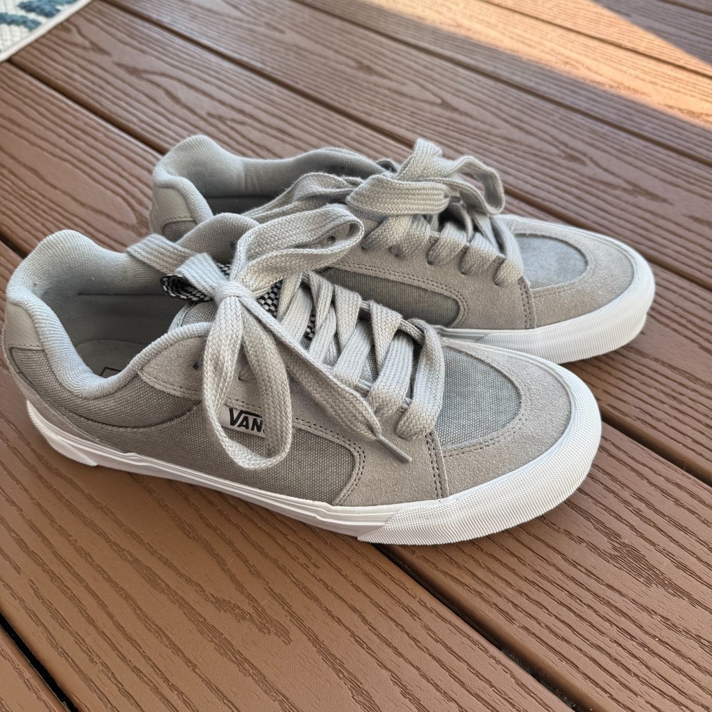 Vans Chukka Push Men's Size 9.5‎  Heavy Canvas Drizzle (Gray) NEW Canvas Suede
